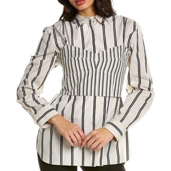 Theory bustier stripe top - Picture 8 of 11